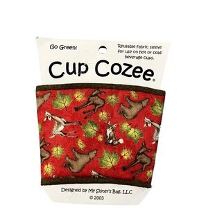 ❤️Cup Cozee Reusable Fabric Sleeve for Hot and Cold Beverages- New